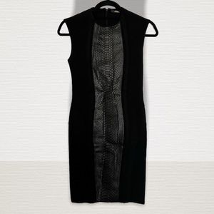 🚫 SOLD 🚫 Roberto Cavalli Black Python Body Con Bandage Dress
